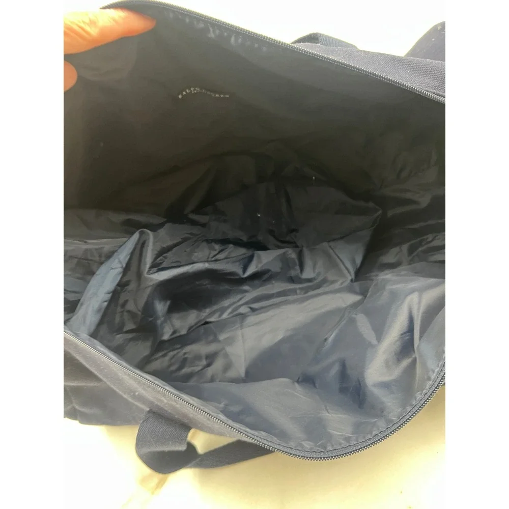 Polo Ralph Lauren Fragrances Navy Blue Canvas Duffel Bag Weekend Travel Gym Bag
